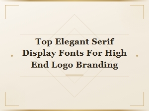 Top Elegant Serif Display Fonts for High-End Logo Branding
